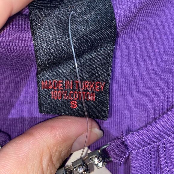 Biker Design Women's Purple Bike Week 2009 Daytona Beach Tank Top Small NWT - Picture 8 of 8